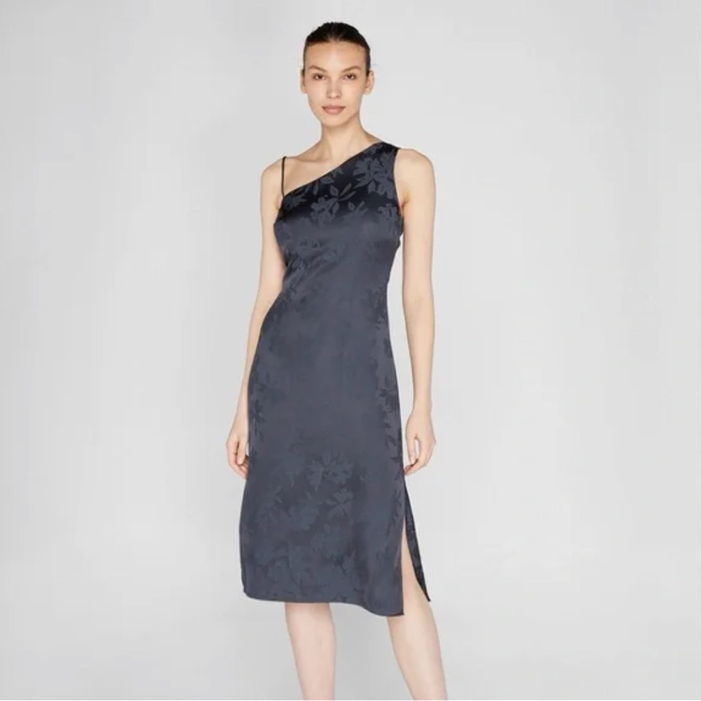 Club Monaco Elegant One-Shoulder Slip Dress